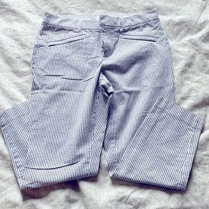 Gap Seersucker Skinny Ankle 10P EUC